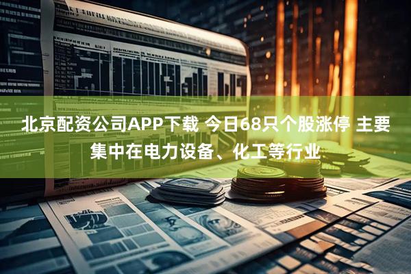 北京配资公司APP下载 今日68只个股涨停 主要集中在电力设备、化工等行业